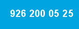 926 200 05 25